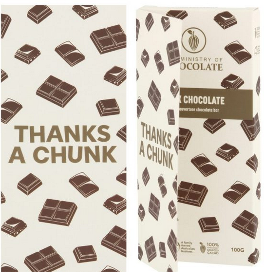 CHOCOLATE BAR - THANKS A CHUNK