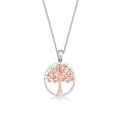 SS / RGP TREE OF LIFE PENDANT WITH CHAIN