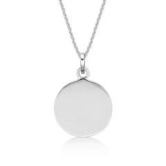 SS DISC NECKLACE