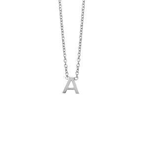 SS LETTER NECKLACE - A