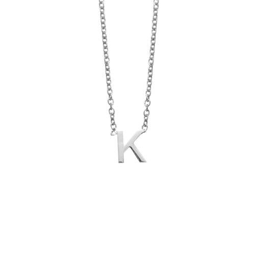 SS LETTER NECKLACE - K