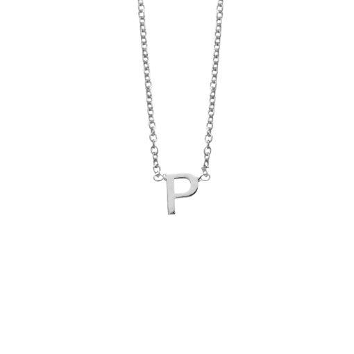 SS LETTER NECKLACE - P