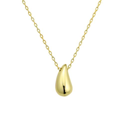 SS / GP TEARDROP PENDANT NECKLACE