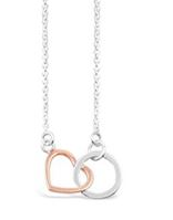 SS & RGP HEART NECKLACE