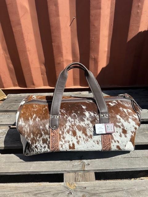 COWHIDE OVERNIGHT BAG