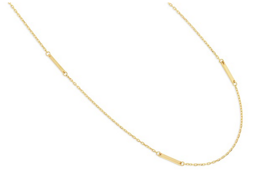 9Y MULTI BAR & CHAIN NECKLACE