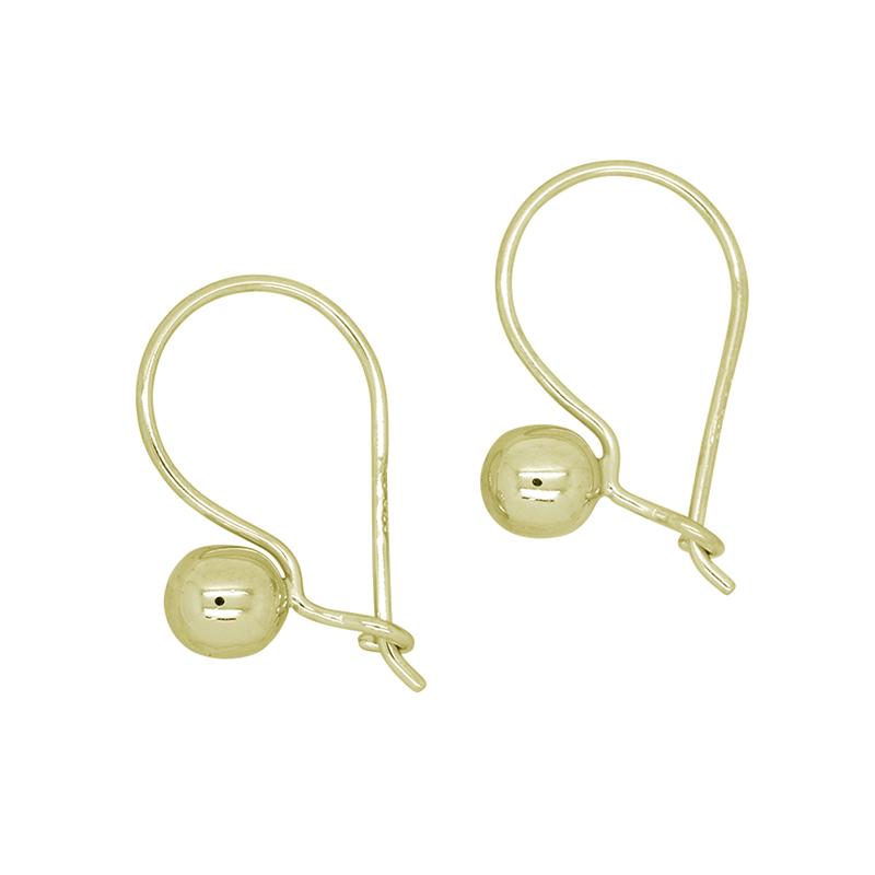 9YG 5MM BALL DROP EARRINGS