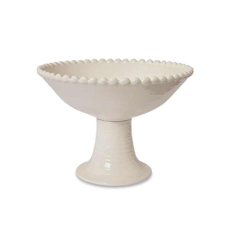 EDEN WHITE PEDESTAL BOWL