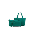 MINI EVELYN GREEN TOTE 3PC HANDBAG SET