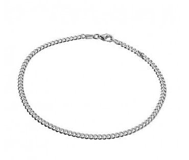 SS CURB LINK ANKLET