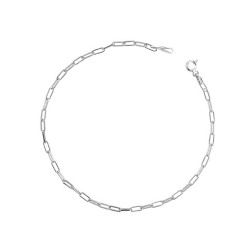 SS PAPERCLIP LINK ANKLET