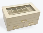 THREE DRAWER JEWELLERY BOX