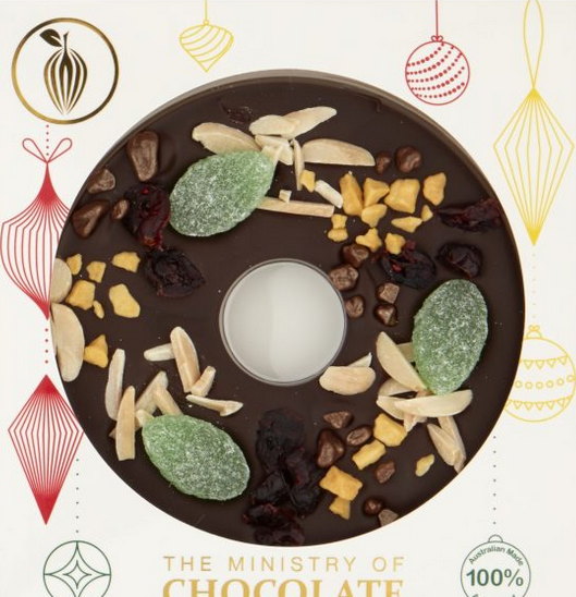 CHRISTMAS DARK CHOC WREATH