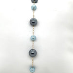 BLUE PEARL & 14K BRACELET