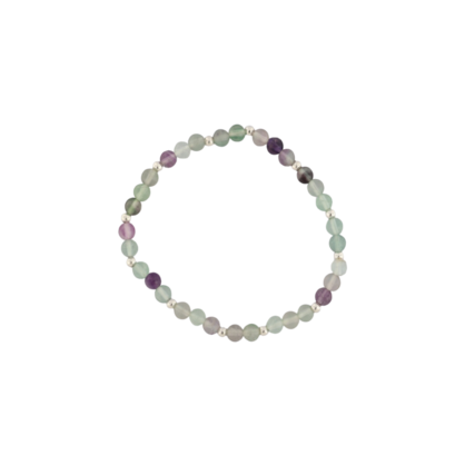 FLOURITE 4MM GEM BRACELET