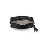 'DEMI' BLACK VEGAN LEATHER HANDBAG