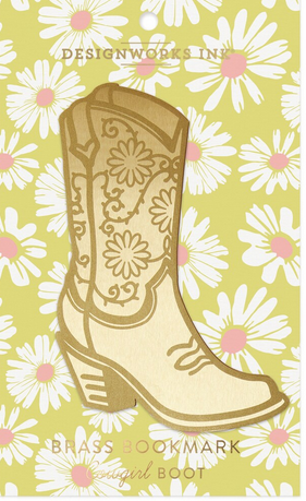 BRASS BOOKMARK - COWGIRL BOOT