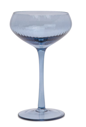 THE LOU COUPE GLASS - SET OF TWO - BLUE