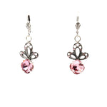 AU BOUT DES REVES PINK DROP EARRINGS