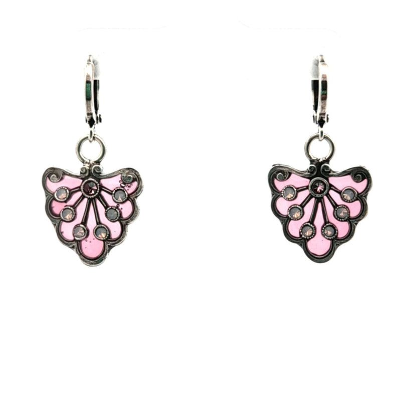 AU BOUT DES REVES PINK DROP EARRINGS