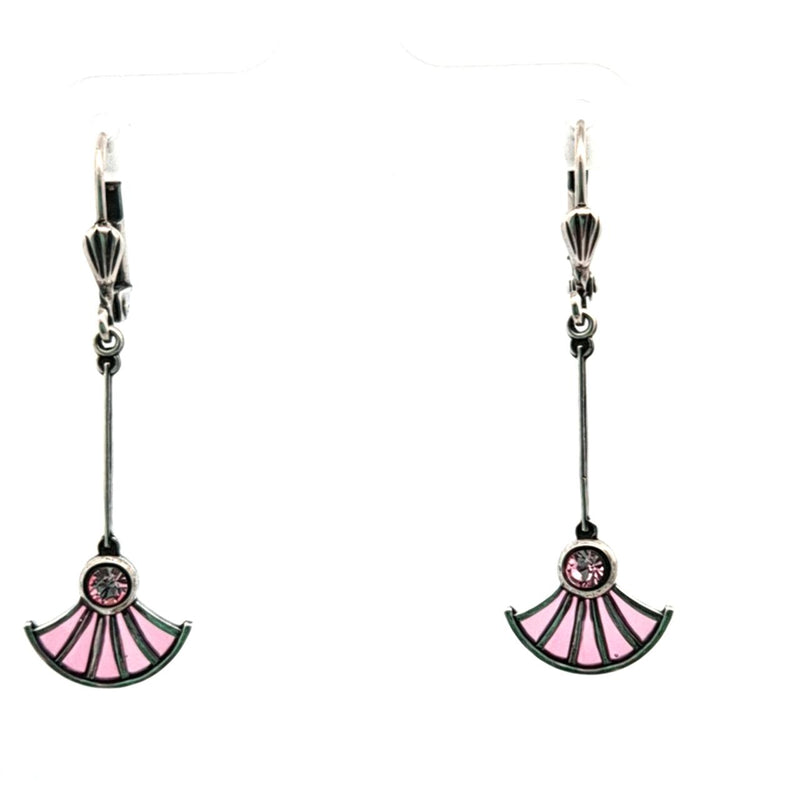 AU BOUT DES REVES PINK DROP EARRINGS