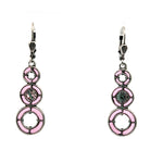 AU BOUT DES REVES PINK DROP EARRINGS