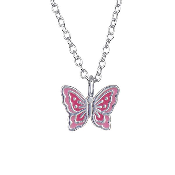 SS BUTTERFLY PENDANT AND CHAIN