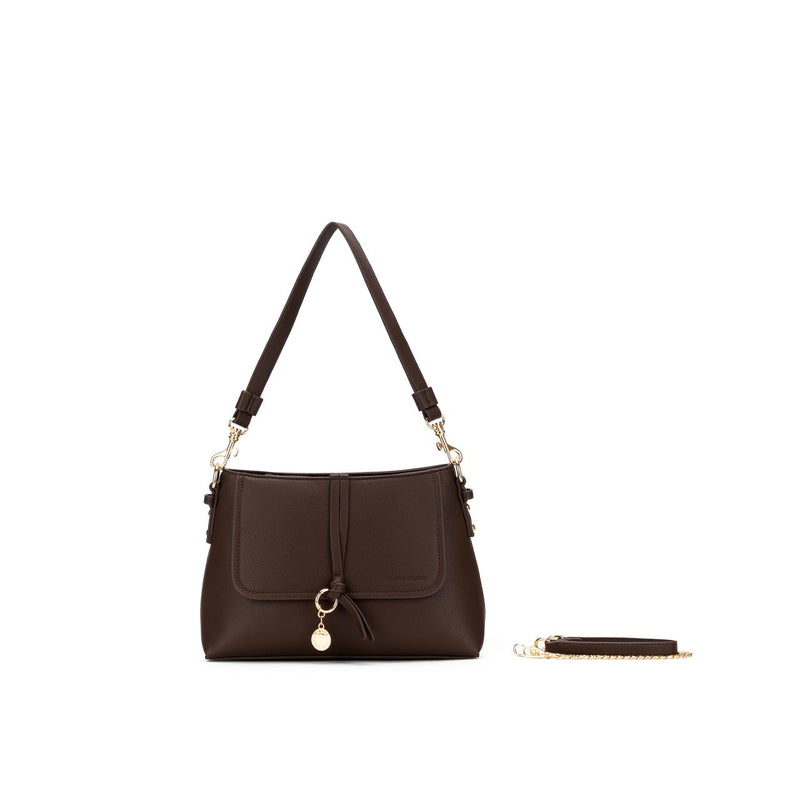 SARAFINA CHOCOLATE SHOULDER BAG