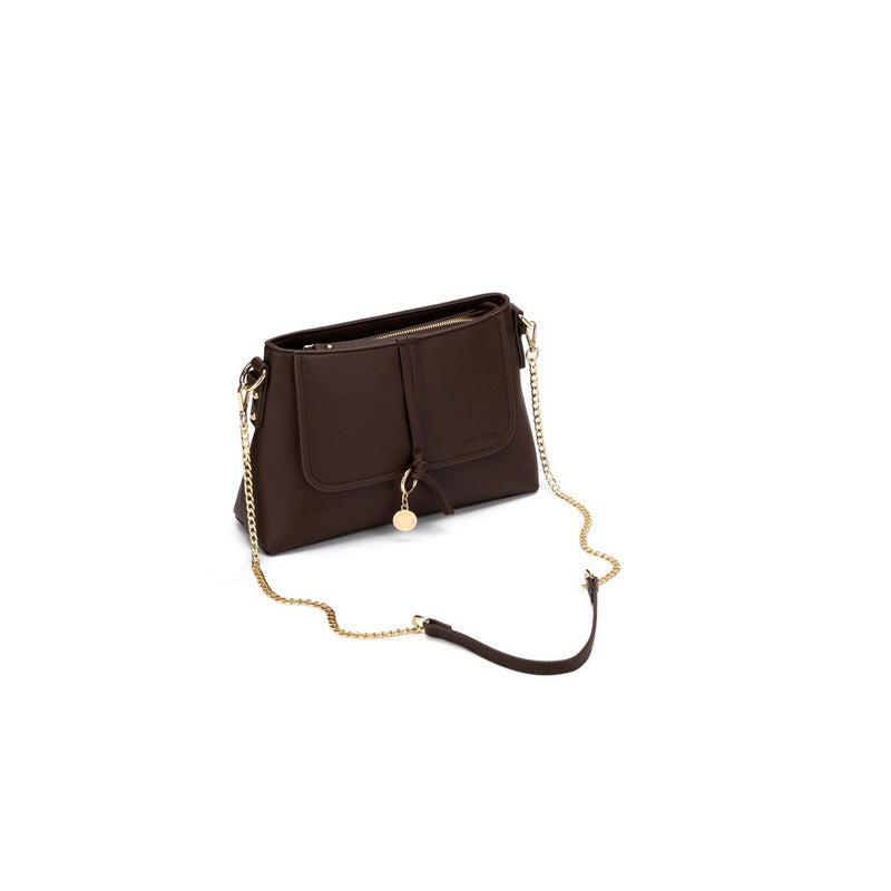 SARAFINA CHOCOLATE SHOULDER BAG