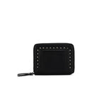 REBEL BLACK STUDDED MINI WALLET