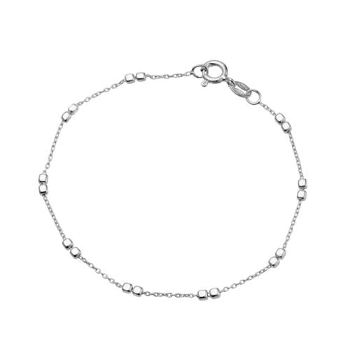 STERLING SILVER DOUBLE CUBE BRACELET