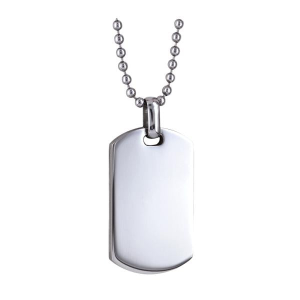 STAINLESS STEEL DOG TAG & CHAIN