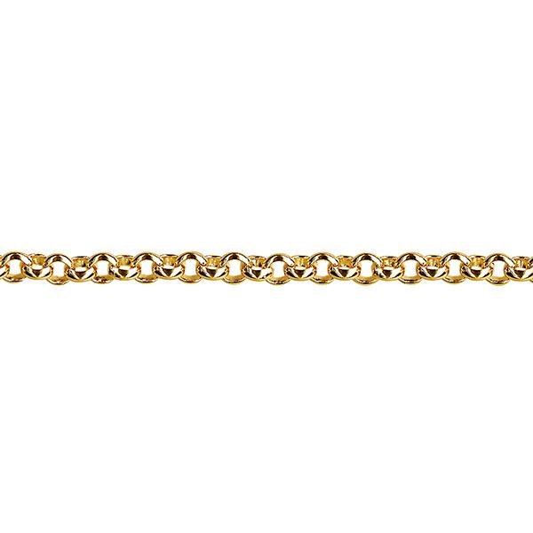 STERLING SILVER HARD GOLD PLATED BELCHER CHAIN