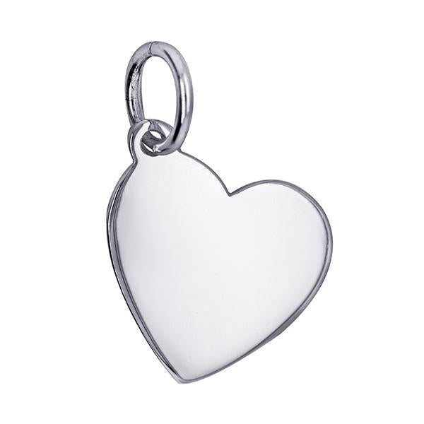 STERLING SILVER 18MM HEART PENDANT