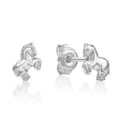 STERLING SILVER HORSE REARING STUDS