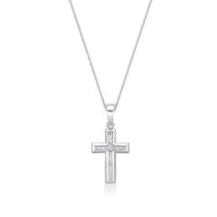 STERLING SILVER CROSS WITH CHAIN