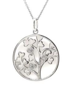 STERLING SILVER LOVE BLOSSOM TREE PENDANT