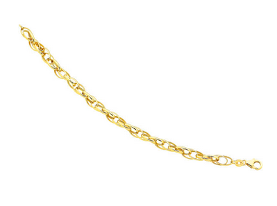 9CT YELLOW GOLD SILVER FILLED BRACELET