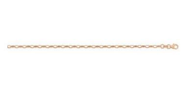 9CT ROSE GOLD SILVER FILLED BRACELET