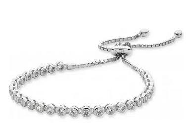 STERLING SILVER CUBIC ZIRCONIA  BRACELET