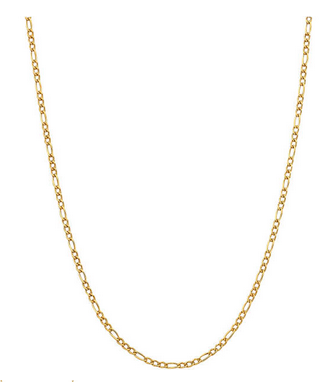 9CT YELLOW GOLD SILVER FILLED CHAIN