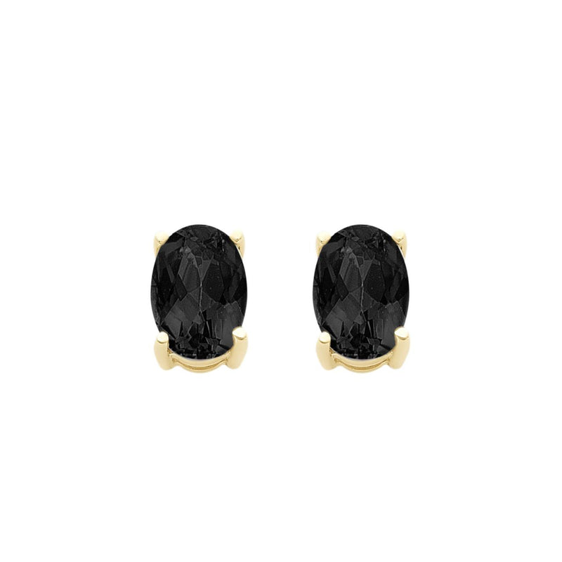 9CT YELLOW GOLD SAPPHIRE STUDS