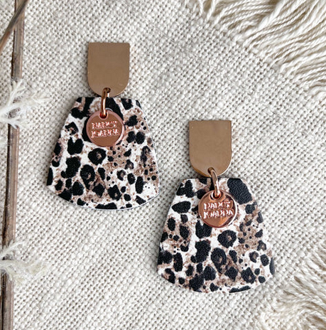 LEOPARD HALF DROPS - SILVER