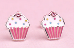 TEA PARTY CUPCAKE EARRINGS IN BUNNY BOX