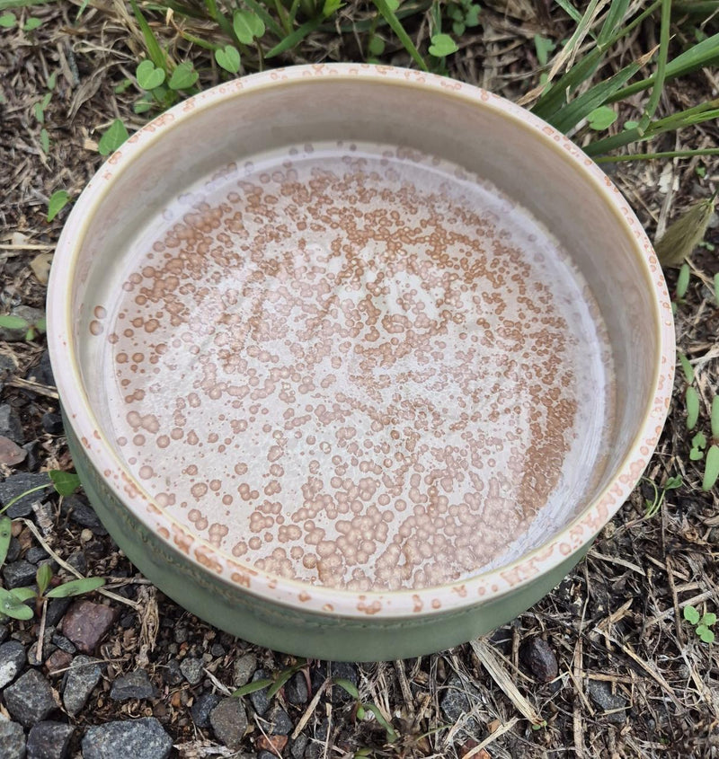 CERAMIC BOWL WITH LID - SMALL - RAINFOREST JASPER