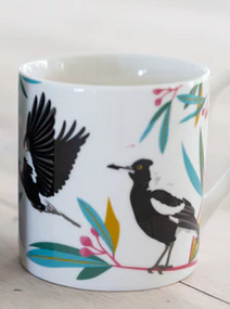 CERAMIC MUG - MAGPIES
