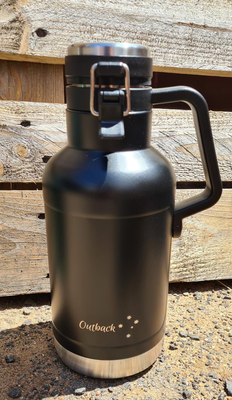 BLACK STAINLESS VACUUM FLASK