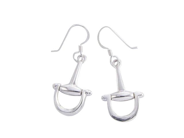 SS HORSE BIT EARRINGS