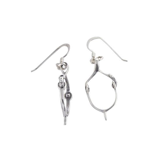 SS DANGLE SPUR EARRINGS