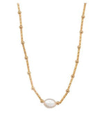 SS GP NECKLACE WITH PEARL